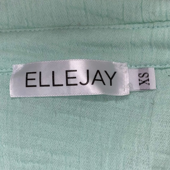 ELLEJAY Blake Blouse Mint Green Cotton Relaxed Fit XS MSRP $138 - Picture 11 of 11